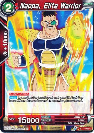 Nappa, Elite Warrior (BT11-026) [Vermilion Bloodline] | Dragon's Lair Comics and Fantasy Houston TX