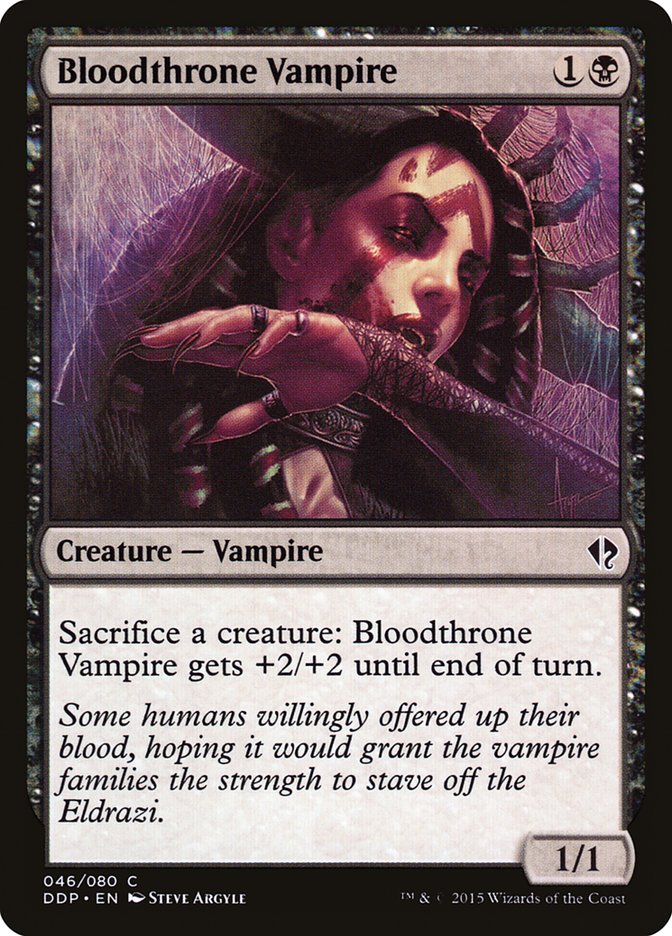 Bloodthrone Vampire [Duel Decks: Zendikar vs. Eldrazi] | Dragon's Lair Comics and Fantasy Houston TX