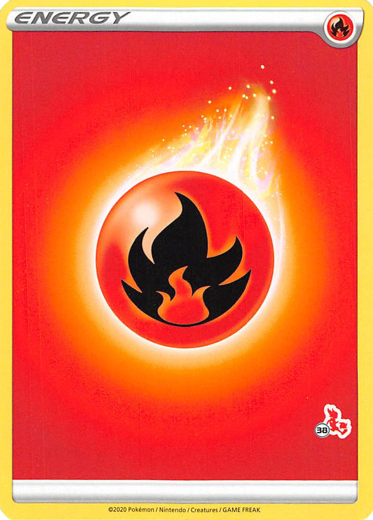 Fire Energy (Cinderace Stamp #38) [Battle Academy 2022] | Dragon's Lair Comics and Fantasy Houston TX