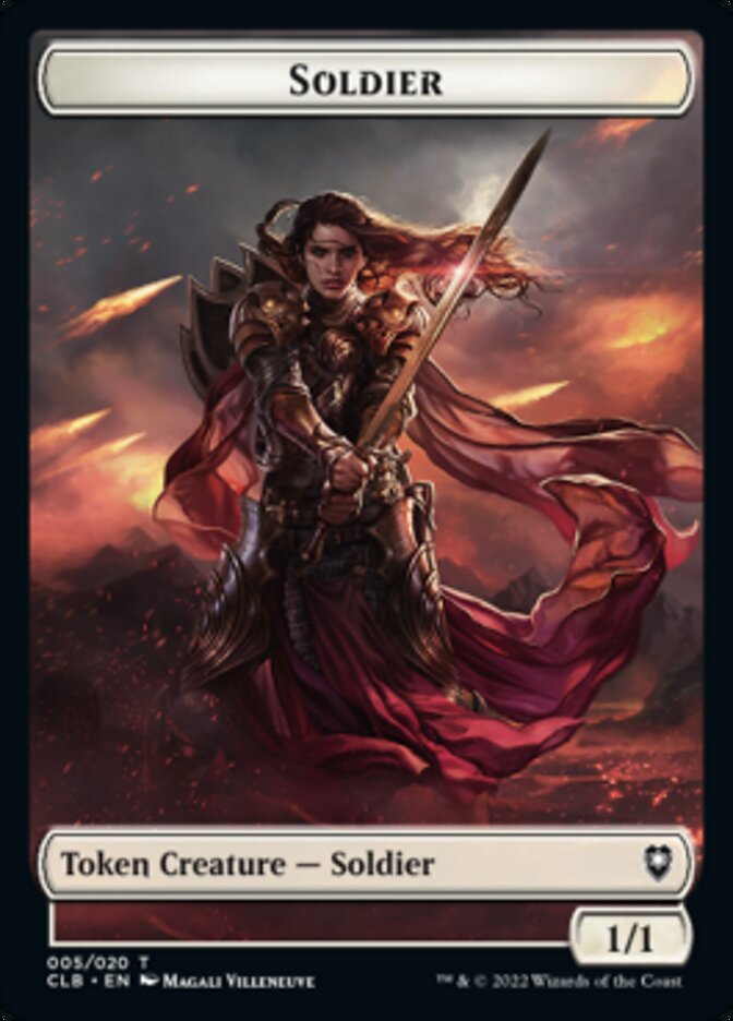 Soldier Token [Commander Legends: Battle for Baldur's Gate Tokens] | Dragon's Lair Comics and Fantasy Houston TX