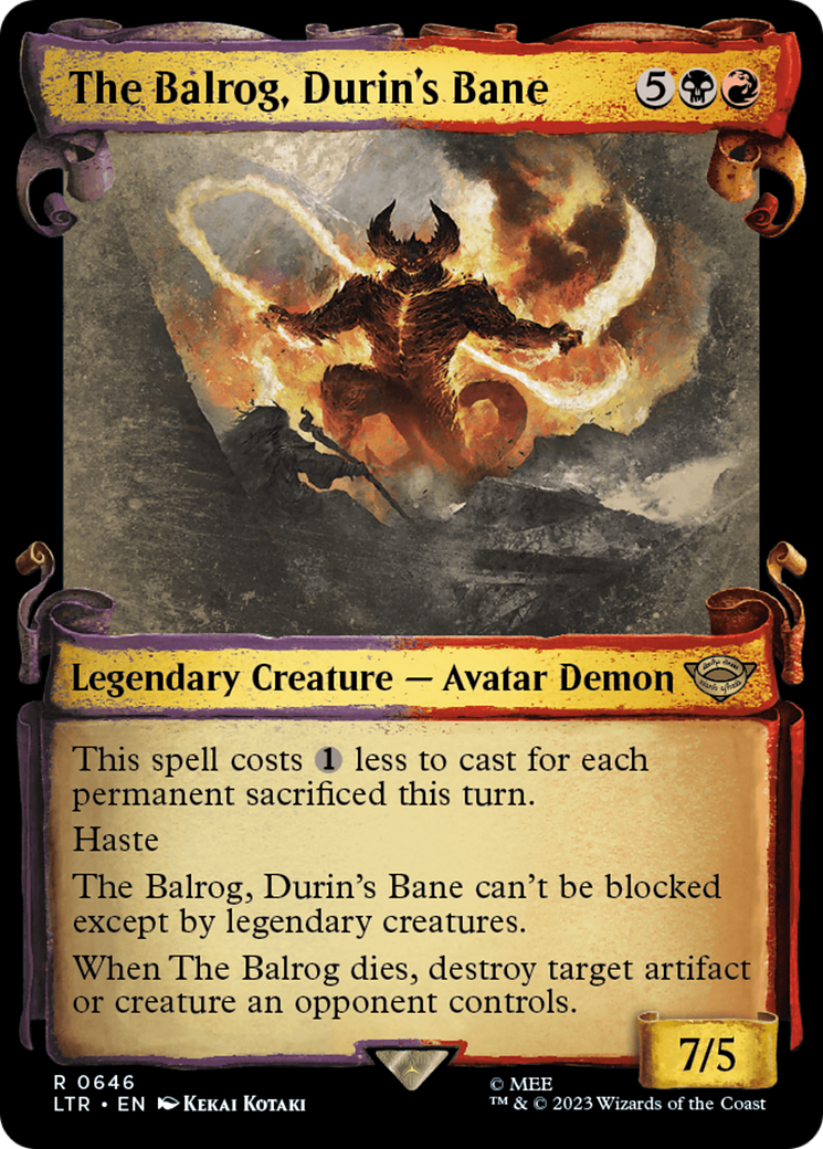 The Balrog, Durin's Bane [The Lord of the Rings: Tales of Middle-Earth Showcase Scrolls] | Dragon's Lair Comics and Fantasy Houston TX