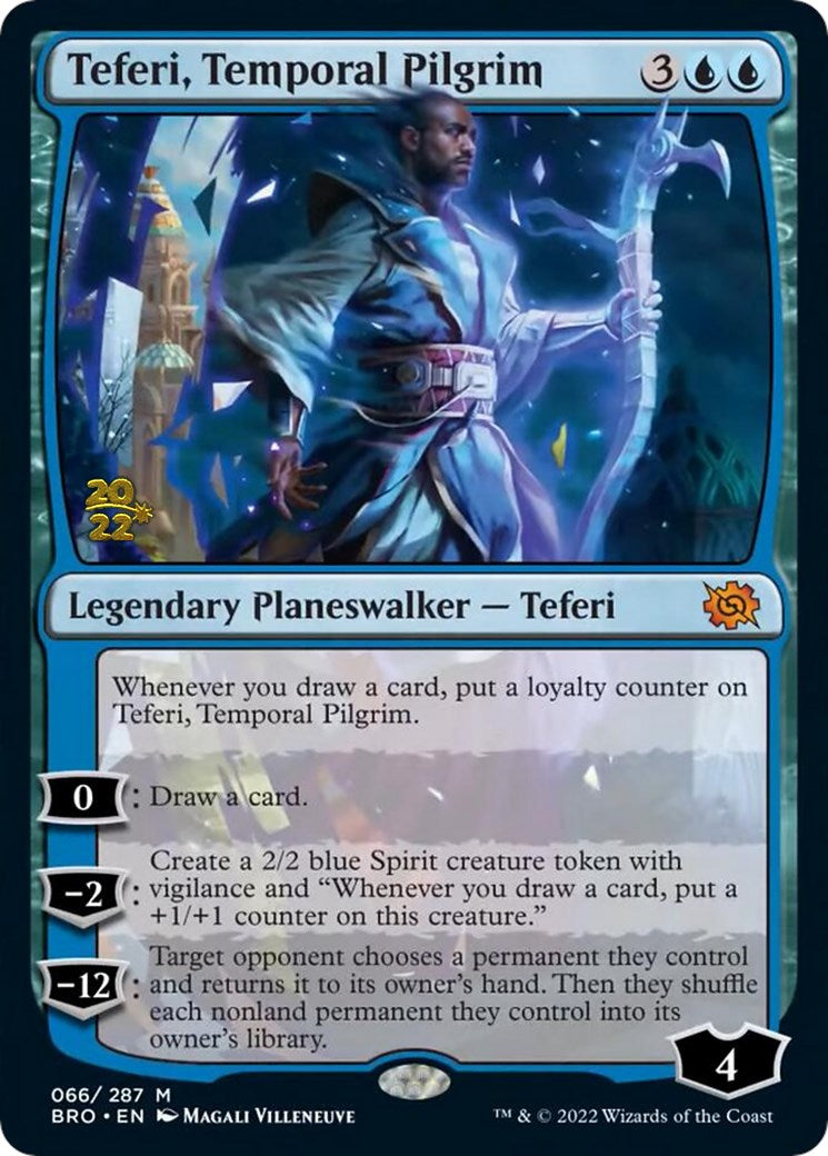 Teferi, Temporal Pilgrim [The Brothers' War Prerelease Promos] | Dragon's Lair Comics and Fantasy Houston TX