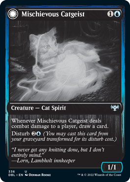 Mischievous Catgeist // Catlike Curiosity [Innistrad: Double Feature] | Dragon's Lair Comics and Fantasy Houston TX