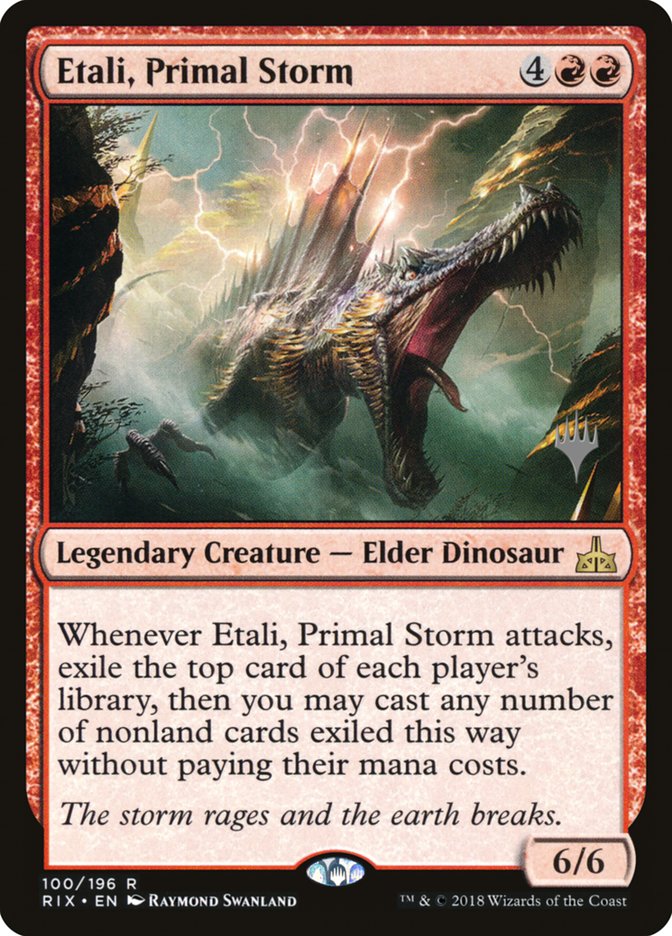 Etali, Primal Storm (Promo Pack) [Rivals of Ixalan Promos] | Dragon's Lair Comics and Fantasy Houston TX