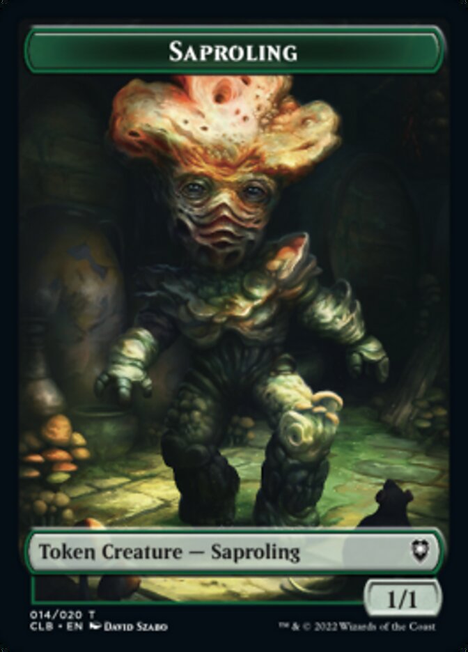 Saproling Token [Commander Legends: Battle for Baldur's Gate Tokens] | Dragon's Lair Comics and Fantasy Houston TX