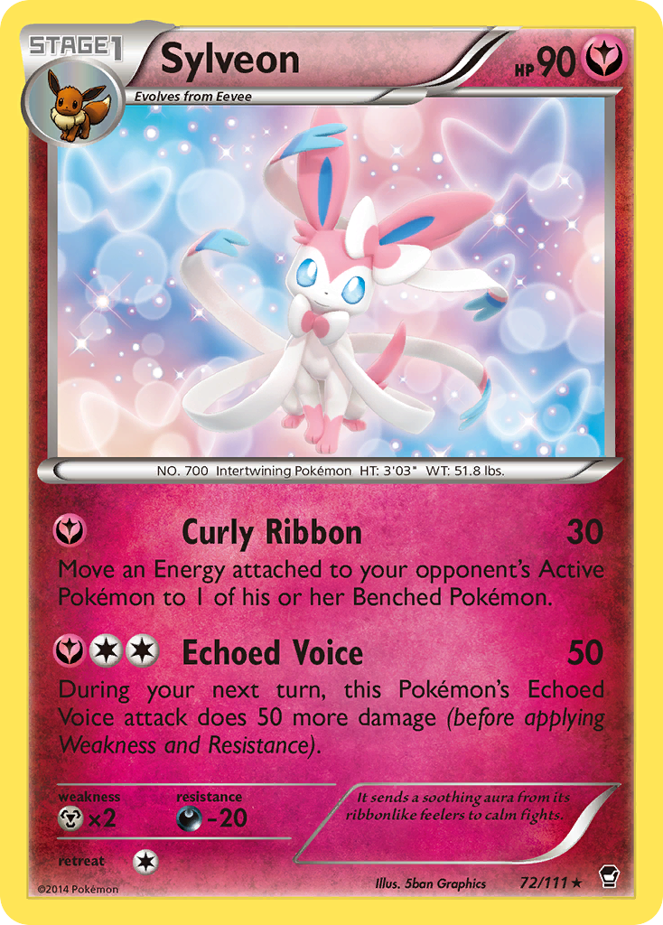 Sylveon (72/111) [XY: Furious Fists] | Dragon's Lair Comics and Fantasy Houston TX