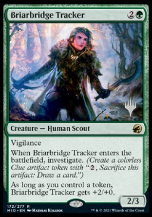 Briarbridge Tracker (Promo Pack) [Innistrad: Midnight Hunt Promos] | Dragon's Lair Comics and Fantasy Houston TX