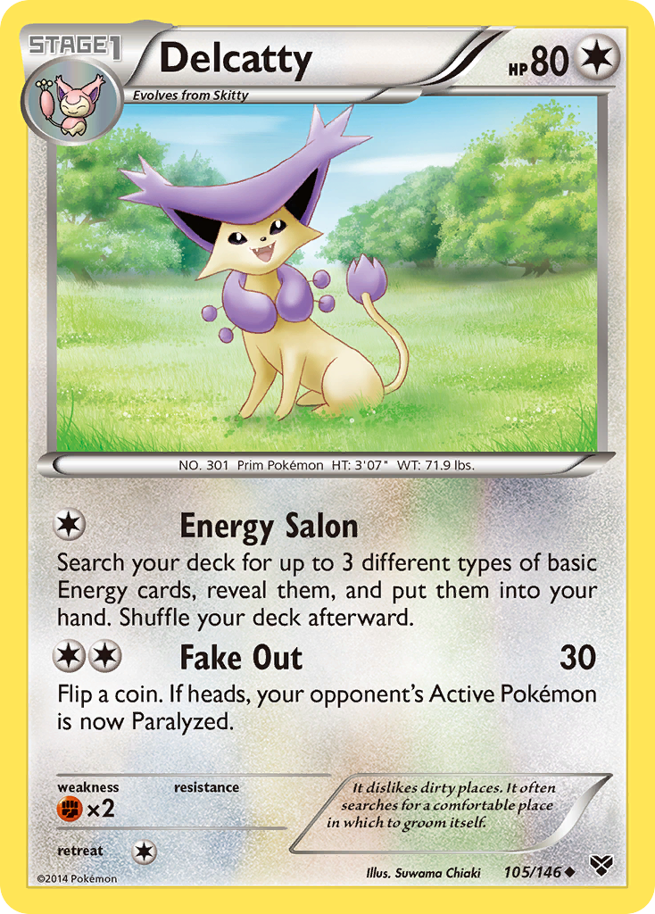 Delcatty (105/146) [XY: Base Set] | Dragon's Lair Comics and Fantasy Houston TX