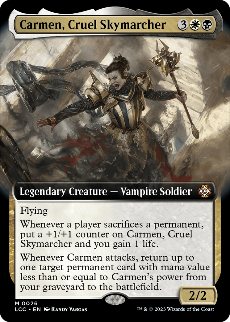 Carmen, Cruel Skymarcher (Extended Art) [The Lost Caverns of Ixalan Commander] | Dragon's Lair Comics and Fantasy Houston TX