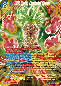 SS2 Kefla, Lightning Speed (SPR) (BT15-148) [Saiyan Showdown] | Dragon's Lair Comics and Fantasy Houston TX