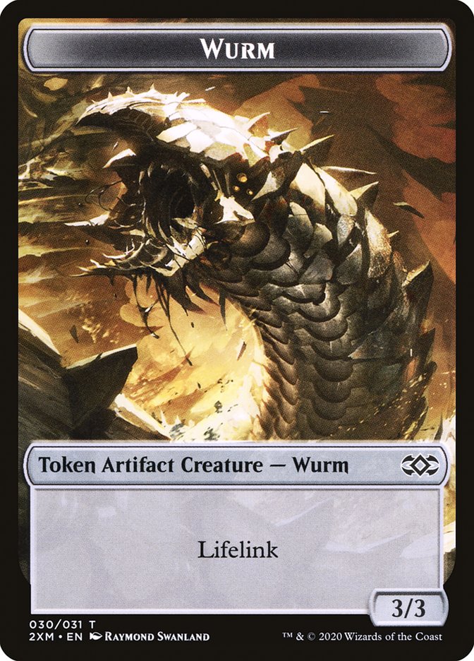 Wurm Token (030/031) [Double Masters Tokens] | Dragon's Lair Comics and Fantasy Houston TX