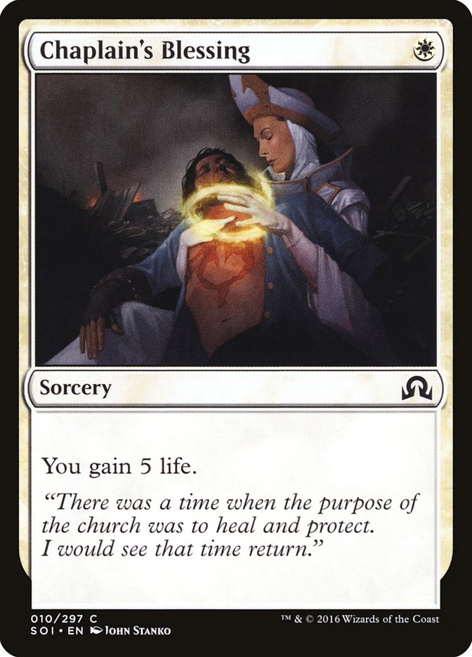 Chaplain's Blessing [Shadows over Innistrad] | Dragon's Lair Comics and Fantasy Houston TX