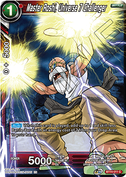 Master Roshi, Universe 7 Challenger (BT14-011) [Cross Spirits] | Dragon's Lair Comics and Fantasy Houston TX