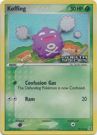 Koffing (72/113) (Stamped) [EX: Delta Species] | Dragon's Lair Comics and Fantasy Houston TX