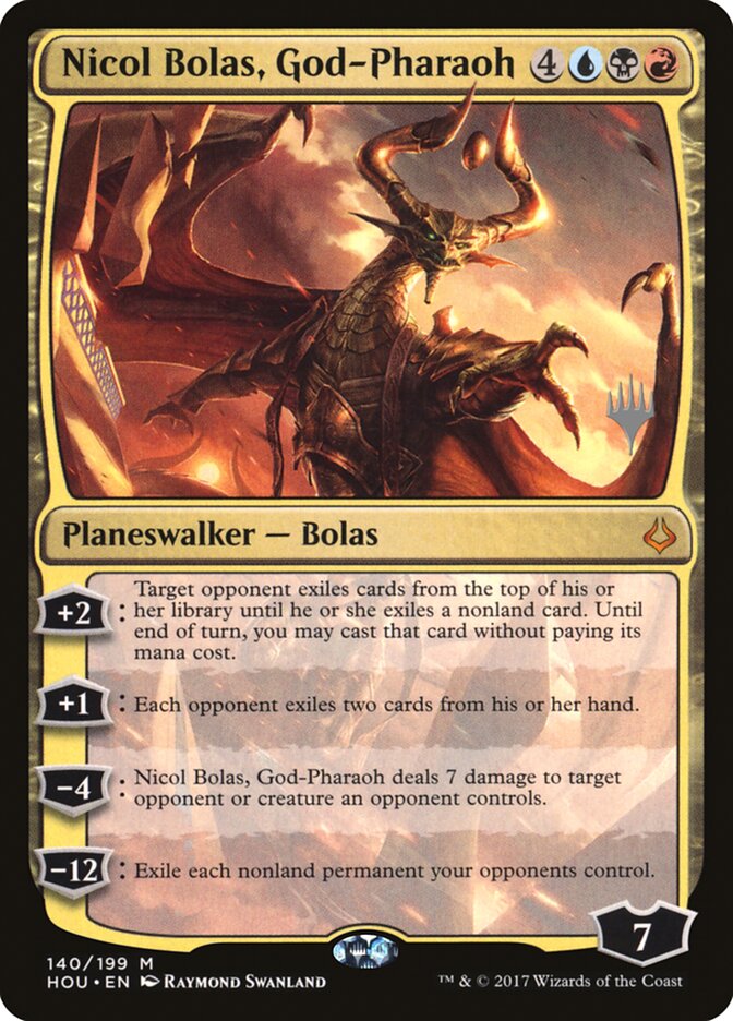 Nicol Bolas, God-Pharaoh (Promo Pack) [Hour of Devastation Promos] | Dragon's Lair Comics and Fantasy Houston TX