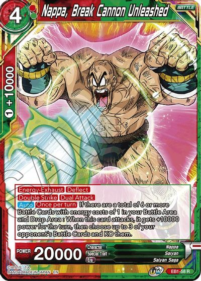 Nappa, Break Cannon Unleashed (EB1-58) [Battle Evolution Booster] | Dragon's Lair Comics and Fantasy Houston TX