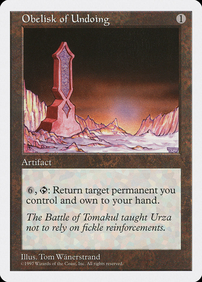 Obelisk of Undoing [Fifth Edition] | Dragon's Lair Comics and Fantasy Houston TX