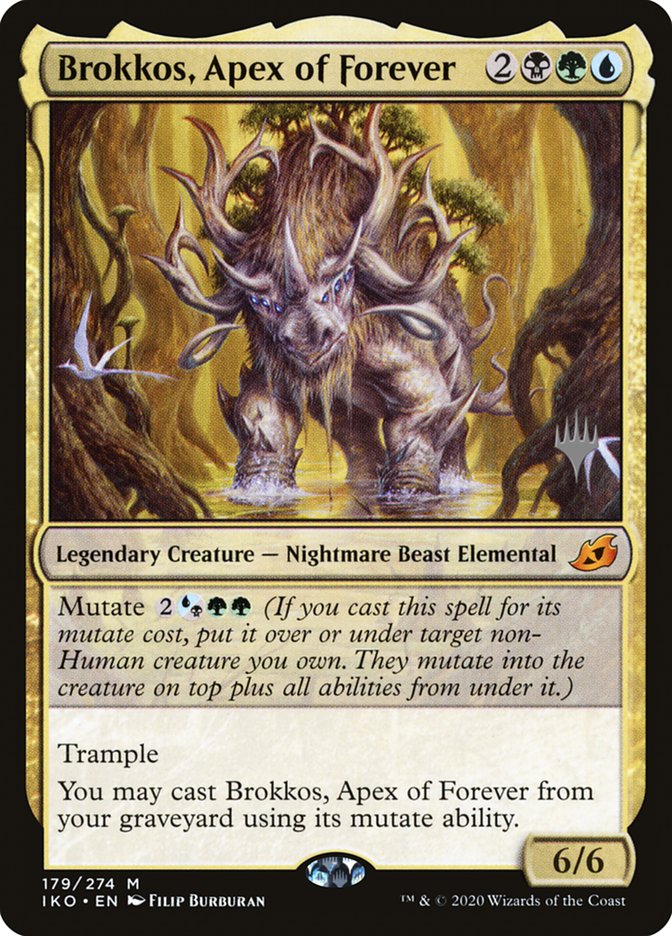 Brokkos, Apex of Forever (Promo Pack) [Ikoria: Lair of Behemoths Promos] | Dragon's Lair Comics and Fantasy Houston TX