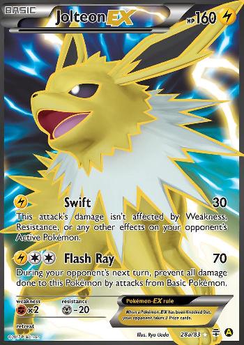 Jolteon EX (28a/83) (Alternate Art Promo) [XY: Generations] | Dragon's Lair Comics and Fantasy Houston TX