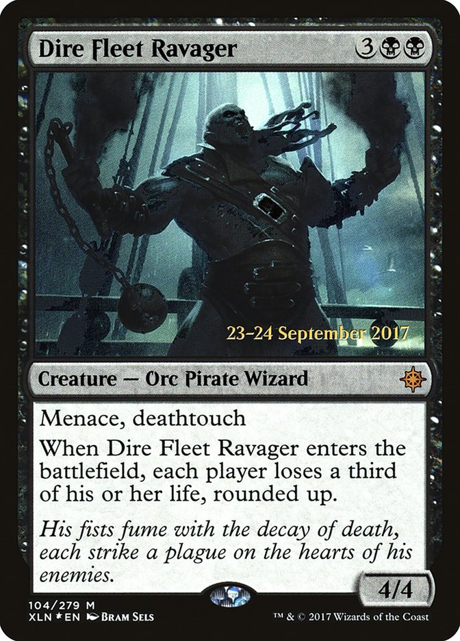 Dire Fleet Ravager [Ixalan Prerelease Promos] | Dragon's Lair Comics and Fantasy Houston TX