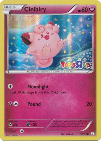 Clefairy (50/83) (Toys R Us Promo) [XY: Generations] | Dragon's Lair Comics and Fantasy Houston TX