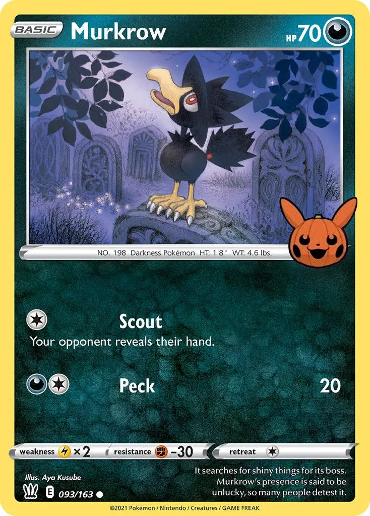 Murkrow (093/163) [Trick or Trade] | Dragon's Lair Comics and Fantasy Houston TX