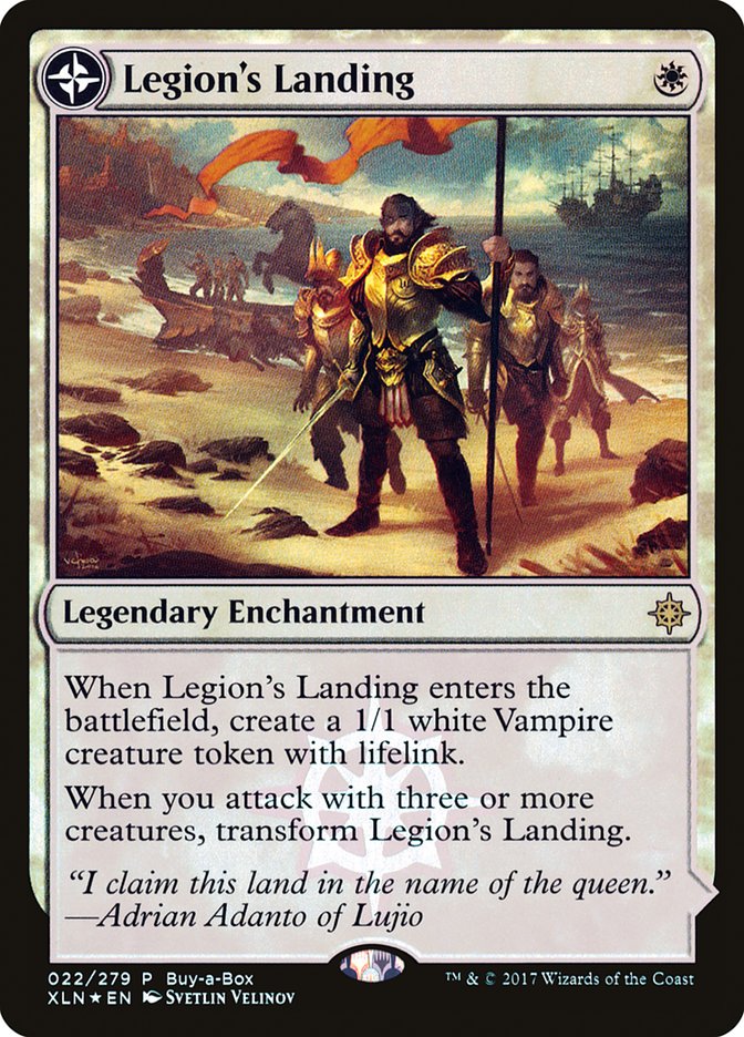 Legion's Landing // Adanto, the First Fort (Buy-A-Box) [Ixalan Treasure Chest] | Dragon's Lair Comics and Fantasy Houston TX