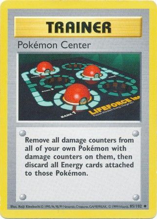 Pokemon Center (85/102) [Base Set Shadowless Unlimited] | Dragon's Lair Comics and Fantasy Houston TX