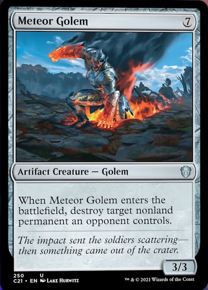 Meteor Golem [Commander 2021] | Dragon's Lair Comics and Fantasy Houston TX