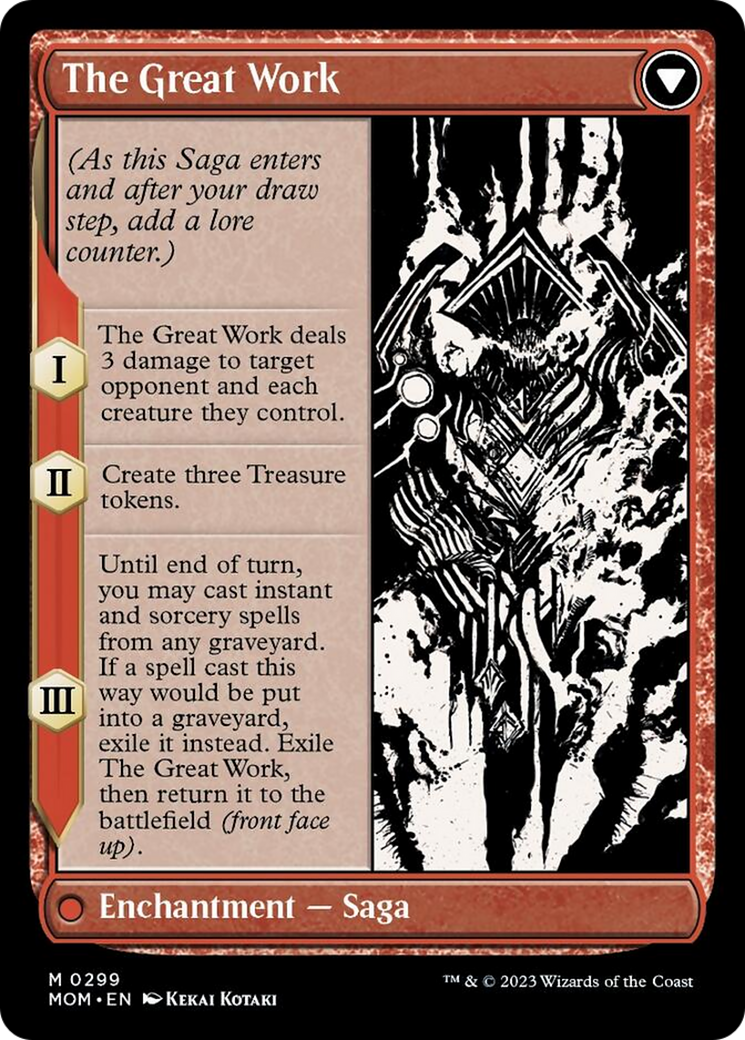 Urabrask // The Great Work (Showcase Planar Booster Fun) [March of the Machine] | Dragon's Lair Comics and Fantasy Houston TX