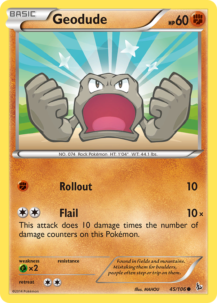 Geodude (45/106) [XY: Flashfire] | Dragon's Lair Comics and Fantasy Houston TX