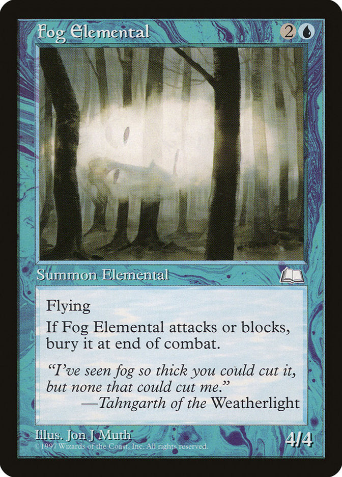 Fog Elemental [Weatherlight] | Dragon's Lair Comics and Fantasy Houston TX