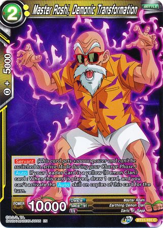 Master Roshi, Demonic Transformation (BT11-101) [Vermilion Bloodline 2nd Edition] | Dragon's Lair Comics and Fantasy Houston TX