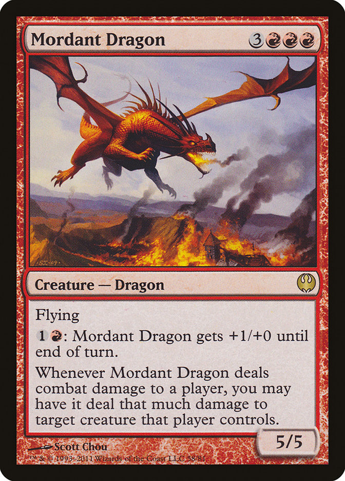 Mordant Dragon [Duel Decks: Knights vs. Dragons] | Dragon's Lair Comics and Fantasy Houston TX