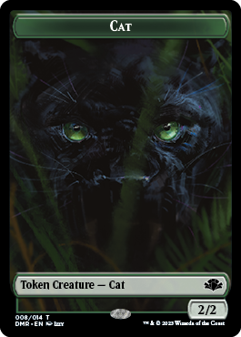 Goblin // Cat (008) Double-Sided Token [Dominaria Remastered Tokens] | Dragon's Lair Comics and Fantasy Houston TX