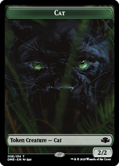 Elephant // Cat (008) Double-Sided Token [Dominaria Remastered Tokens] | Dragon's Lair Comics and Fantasy Houston TX