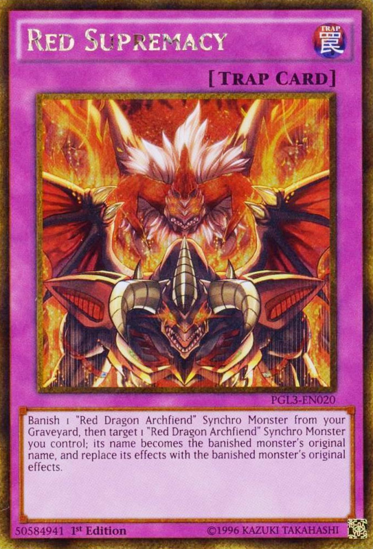 Red Supremacy [PGL3-EN020] Gold Secret Rare | Dragon's Lair Comics and Fantasy Houston TX