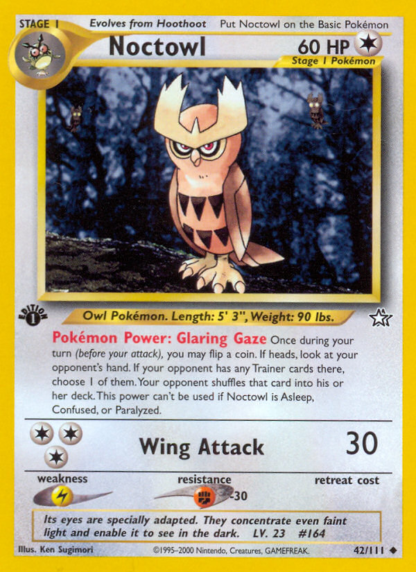 Noctowl (42/111) [Neo Genesis 1st Edition] | Dragon's Lair Comics and Fantasy Houston TX