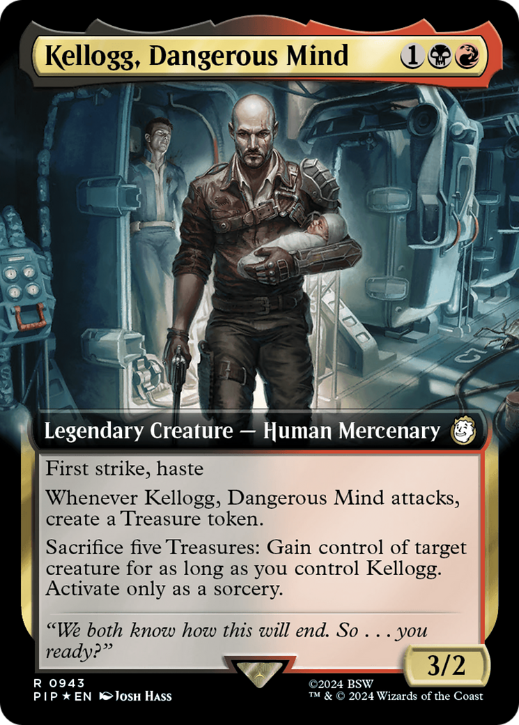 Kellogg, Dangerous Mind (Extended Art) (Surge Foil) [Fallout] | Dragon's Lair Comics and Fantasy Houston TX