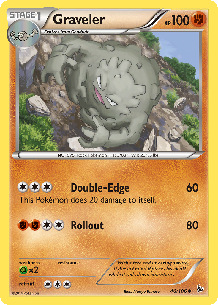 Graveler (46/106) [XY: Flashfire] | Dragon's Lair Comics and Fantasy Houston TX