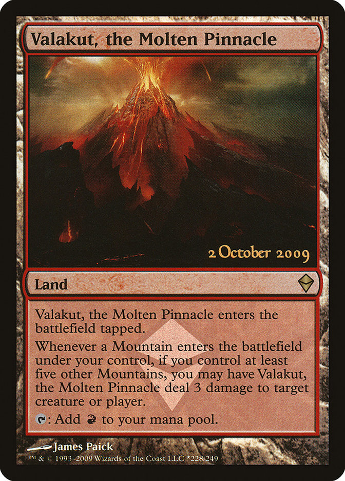 Valakut, the Molten Pinnacle [Zendikar Prerelease Promos] | Dragon's Lair Comics and Fantasy Houston TX