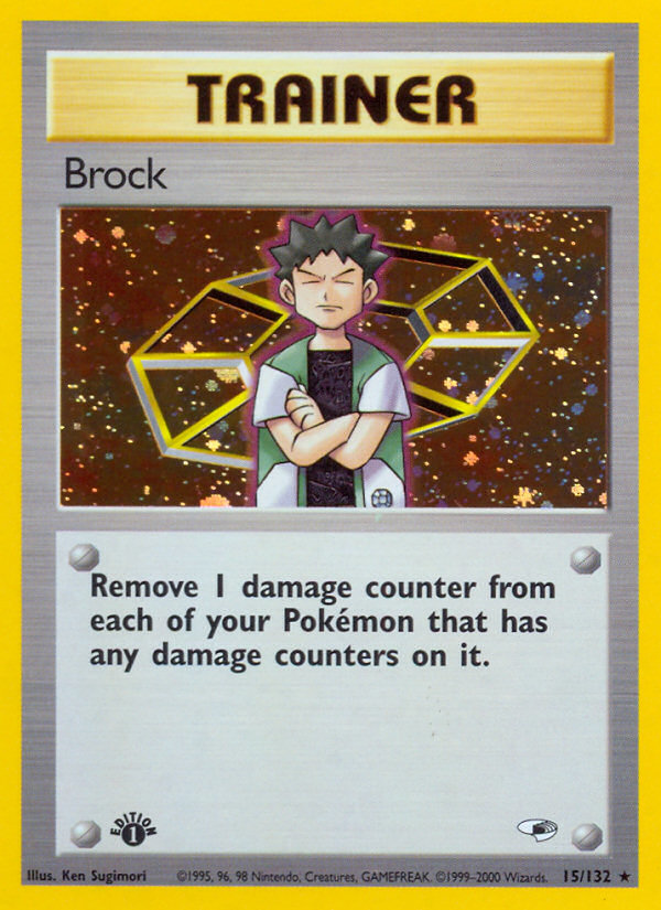 Brock (15/132) [Gym Heroes 1st Edition] | Dragon's Lair Comics and Fantasy Houston TX