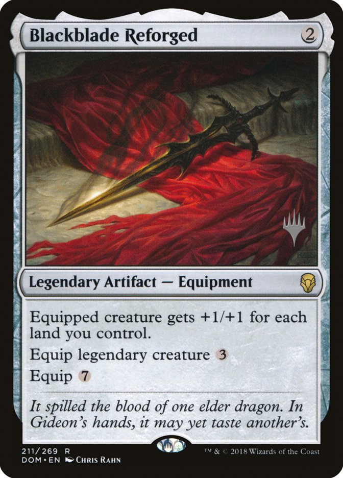 Blackblade Reforged (Promo Pack) [Dominaria Promos] | Dragon's Lair Comics and Fantasy Houston TX