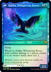 Alrund, God of the Cosmos // Hakka, Whispering Raven [Kaldheim Prerelease Promos] | Dragon's Lair Comics and Fantasy Houston TX