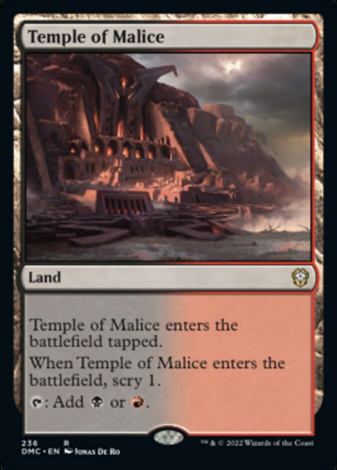 Temple of Malice [Dominaria United Commander] | Dragon's Lair Comics and Fantasy Houston TX