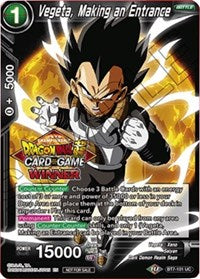 Vegeta, Making an Entrance (Top 16 Winner) (BT7-101) [Tournament Promotion Cards] | Dragon's Lair Comics and Fantasy Houston TX