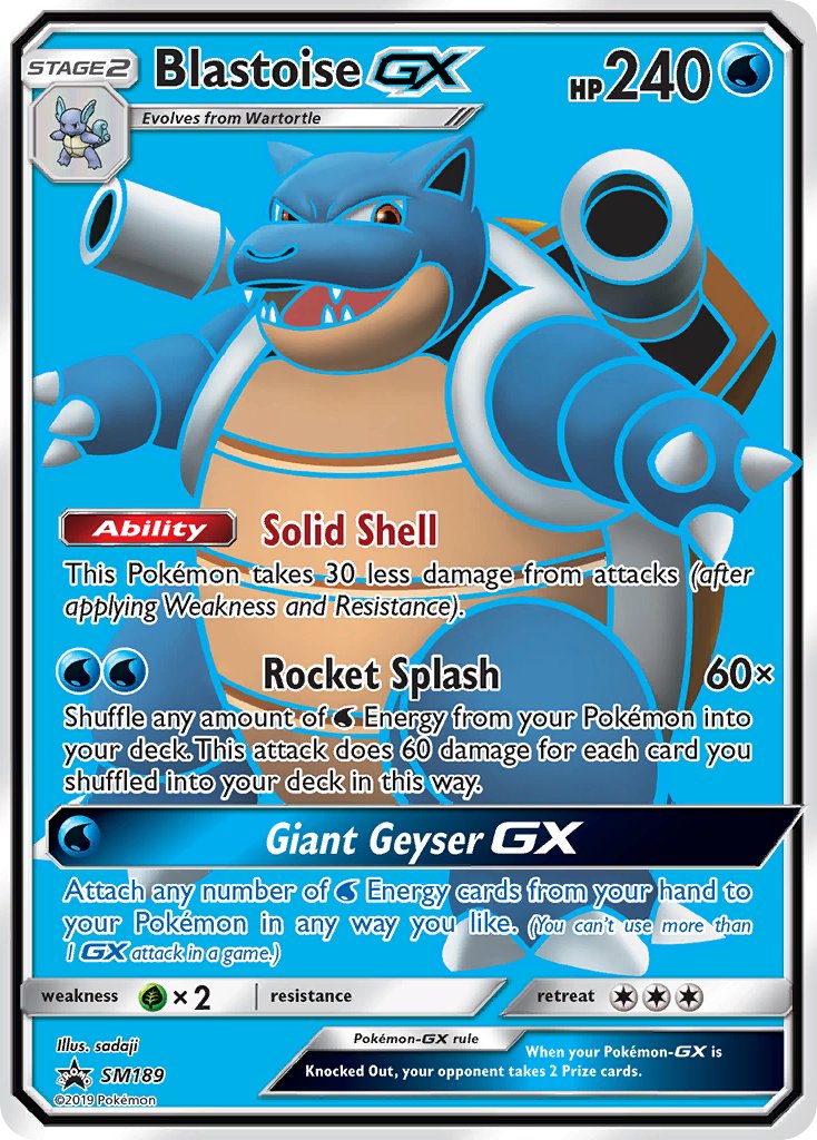 Blastoise GX (SM189) [Sun & Moon: Black Star Promos] | Dragon's Lair Comics and Fantasy Houston TX