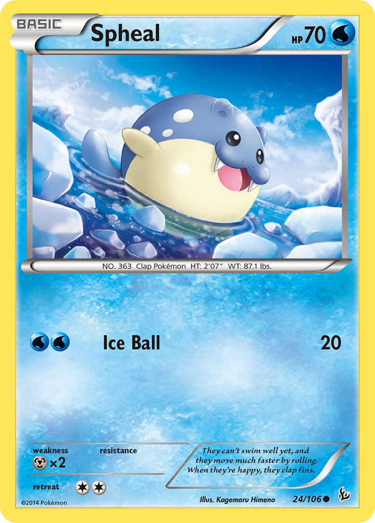 Spheal (24/106) [XY: Flashfire] | Dragon's Lair Comics and Fantasy Houston TX