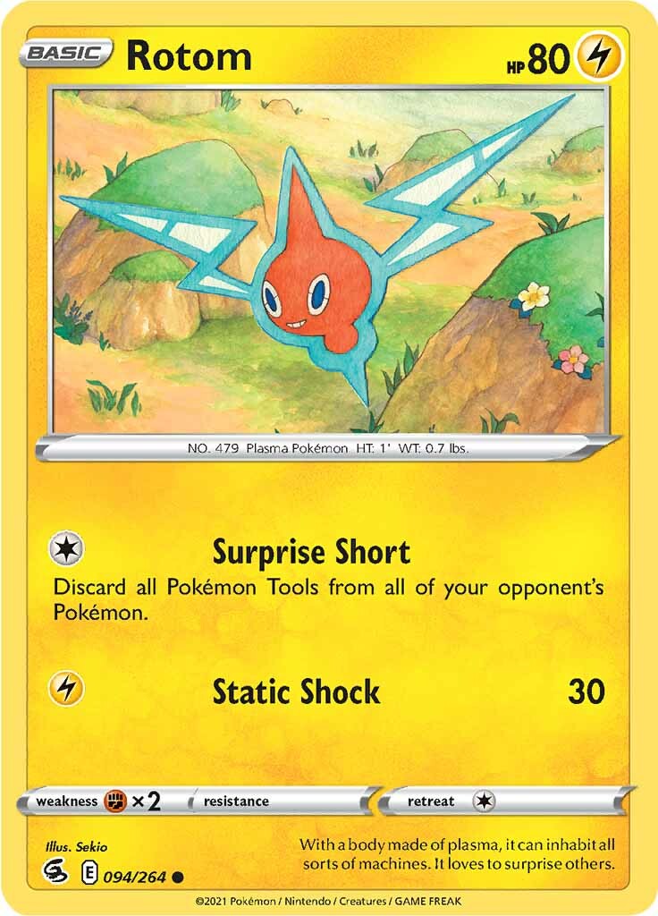 Rotom (094/264) [Sword & Shield: Fusion Strike] | Dragon's Lair Comics and Fantasy Houston TX