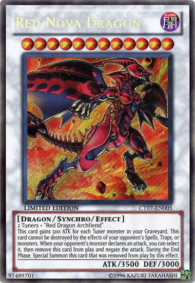 Red Nova Dragon [CT07-EN005] Secret Rare | Dragon's Lair Comics and Fantasy Houston TX